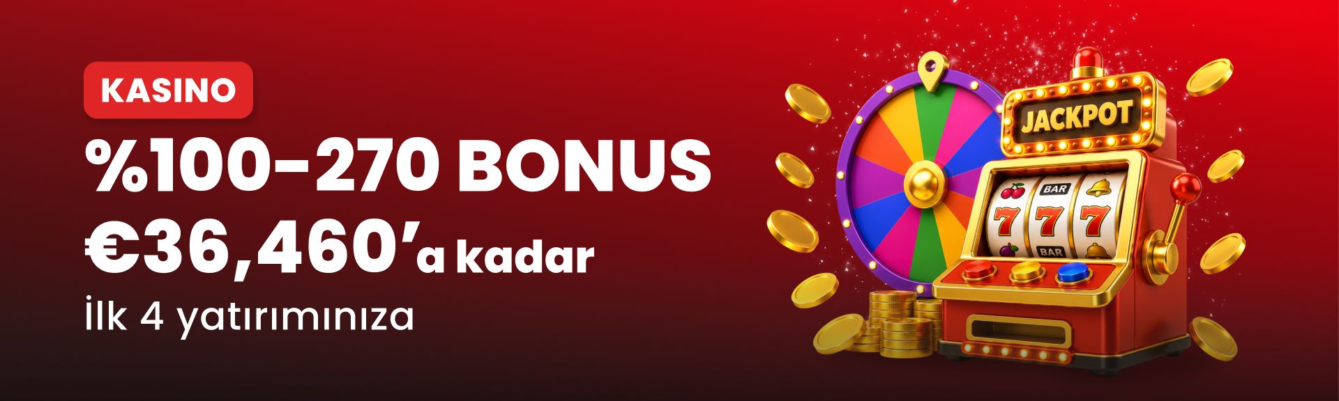Casino Bonusu – %270’e Kadar