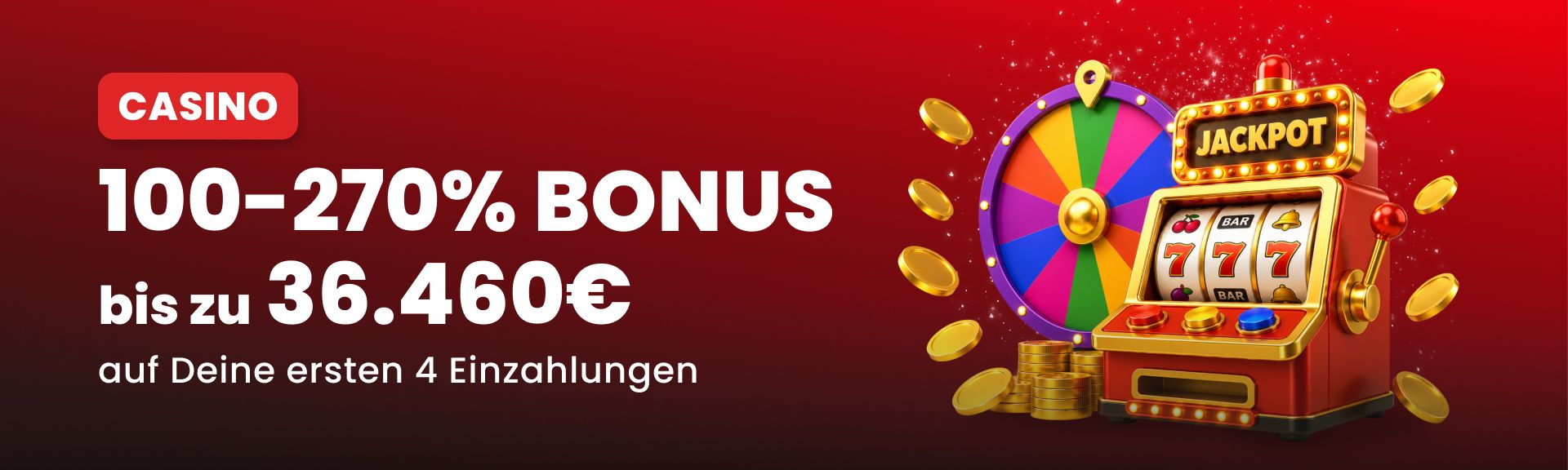 Casino Bonus – Bis zu 270%