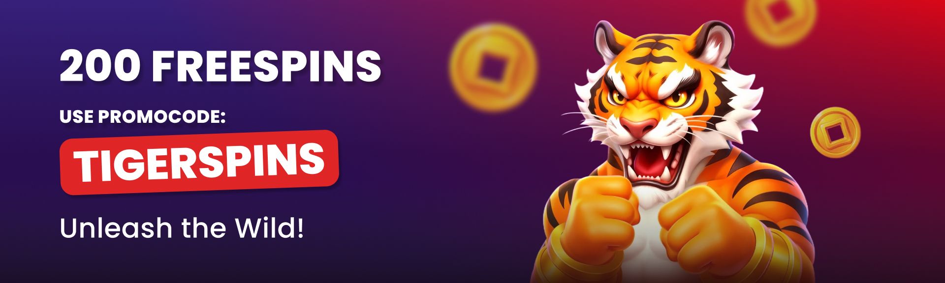 TIGERSPINS – Up to 200 Free Spins on Wild Tiger 2